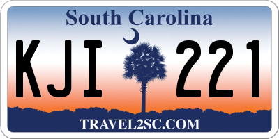 SC license plate KJI221