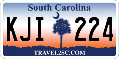 SC license plate KJI224