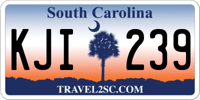 SC license plate KJI239