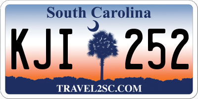 SC license plate KJI252
