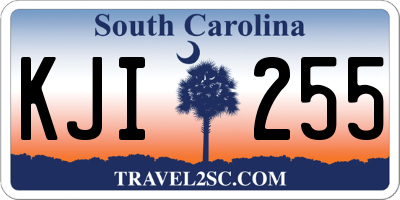 SC license plate KJI255