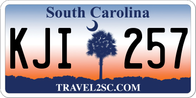 SC license plate KJI257