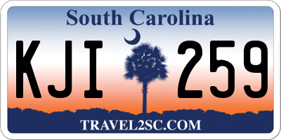 SC license plate KJI259