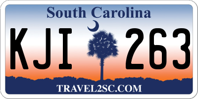 SC license plate KJI263