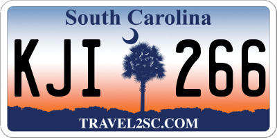 SC license plate KJI266