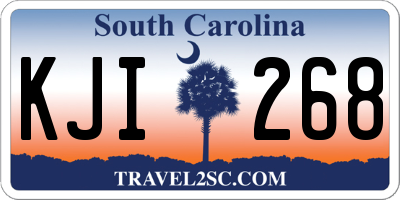 SC license plate KJI268