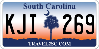 SC license plate KJI269