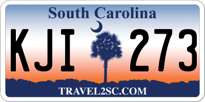 SC license plate KJI273