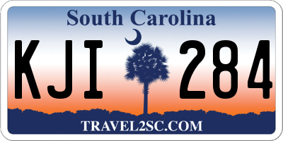 SC license plate KJI284