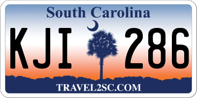 SC license plate KJI286