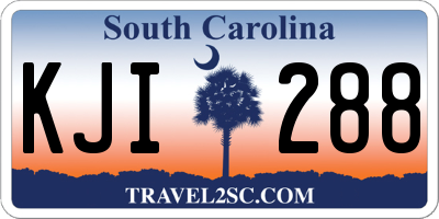 SC license plate KJI288