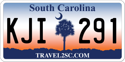 SC license plate KJI291