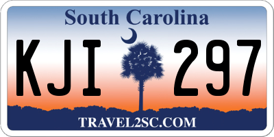 SC license plate KJI297