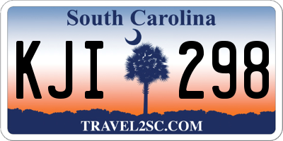 SC license plate KJI298