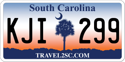 SC license plate KJI299