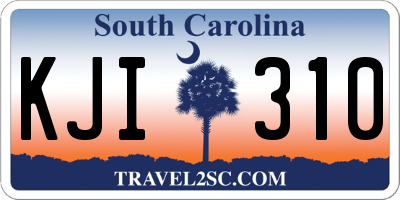 SC license plate KJI310