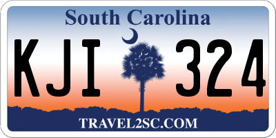 SC license plate KJI324