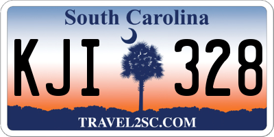 SC license plate KJI328