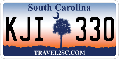 SC license plate KJI330