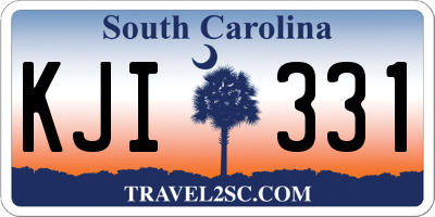 SC license plate KJI331
