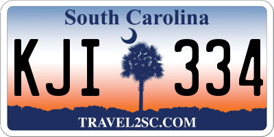 SC license plate KJI334