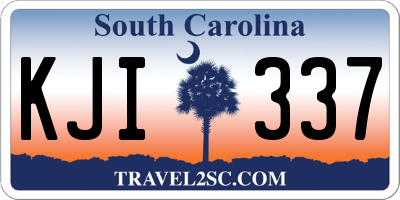 SC license plate KJI337