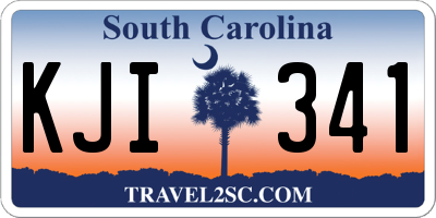 SC license plate KJI341