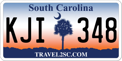 SC license plate KJI348