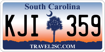 SC license plate KJI359