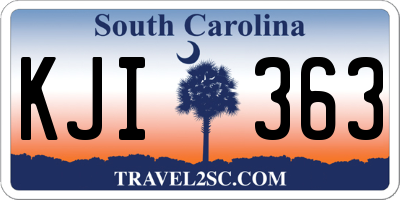 SC license plate KJI363
