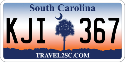 SC license plate KJI367