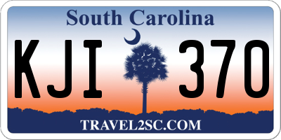 SC license plate KJI370