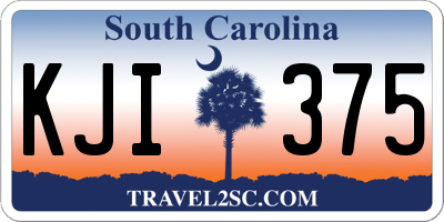SC license plate KJI375