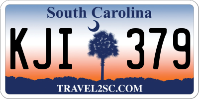 SC license plate KJI379