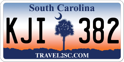 SC license plate KJI382