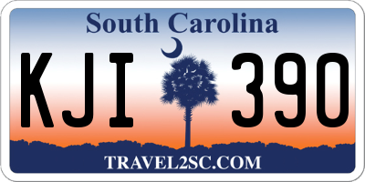 SC license plate KJI390
