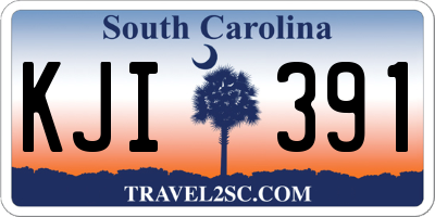 SC license plate KJI391