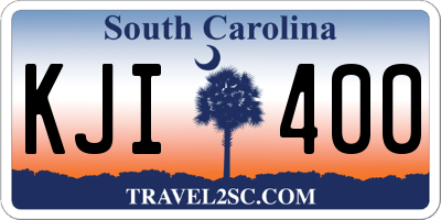 SC license plate KJI400