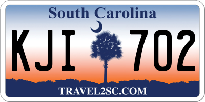 SC license plate KJI702