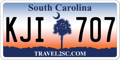 SC license plate KJI707
