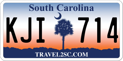 SC license plate KJI714