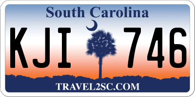 SC license plate KJI746