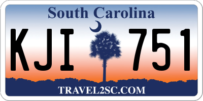 SC license plate KJI751