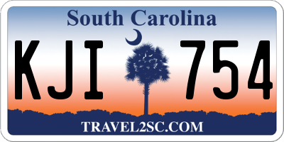 SC license plate KJI754