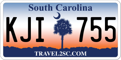 SC license plate KJI755