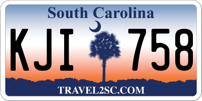 SC license plate KJI758