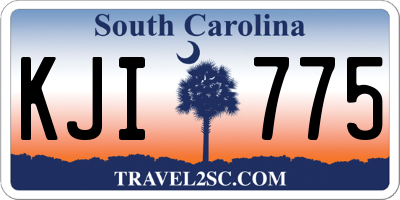 SC license plate KJI775