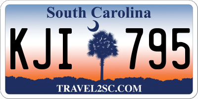 SC license plate KJI795