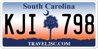 SC license plate KJI798