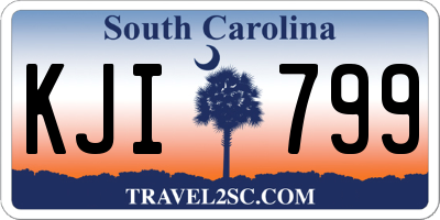 SC license plate KJI799